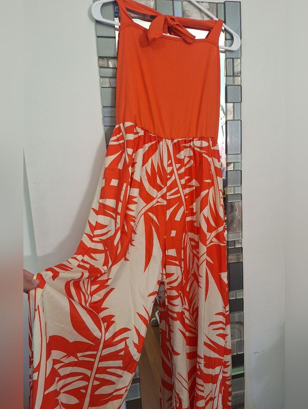 Halter Jumper, Romper, Wide Leg